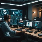 Man creating images for WordPress