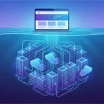 The featured image of this post - Depicting a web hosting infrastructure connected to a laptop.